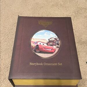Disney Cars Storybook Ornament Set - Red and Brown